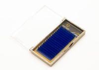 Wimpern "Lashes" Blau mit Curl D 0,10mm Dicke / ab 7 mm bis 14 mm Länge ab7 mm bis 14 mm Länge